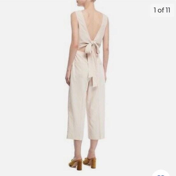 Club Monaco 4 Light Rose Open Back Jumpsuit - Picture 1 of 5
